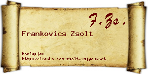 Frankovics Zsolt névjegykártya