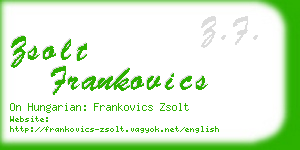 zsolt frankovics business card